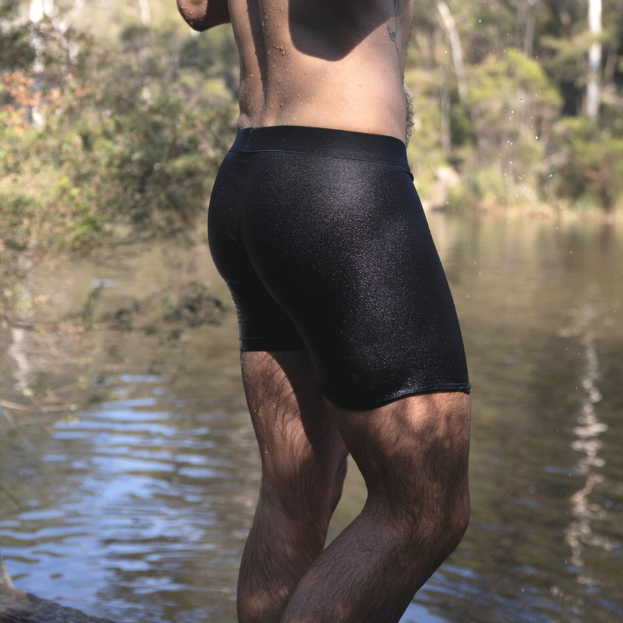 Black Boxer-Brief. Made in Australia from Eucalyptus trees.