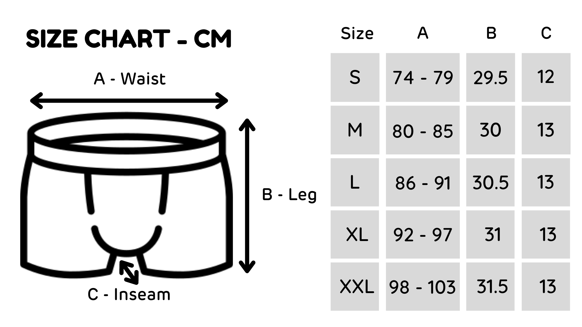 Jockey Men's Boxer Size Chart at Paul Brower blog